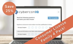 Combo Pack - 4 cyberconIQ Assessment Licenses for the price of 3